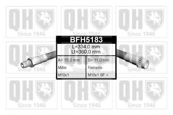QUINTON HAZELL BFH5183 Тормозной шланг
