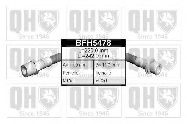 Тормозной шланг QUINTON HAZELL BFH5478