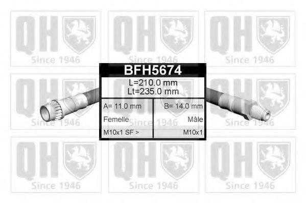 QUINTON HAZELL BFH5674 Тормозной шланг