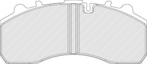 Комплект тормозных колодок, дисковый тормоз FERODO FCV1914FE