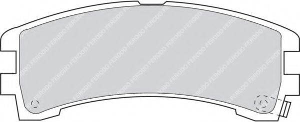 Комплект тормозных колодок, дисковый тормоз FERODO FDB1029
