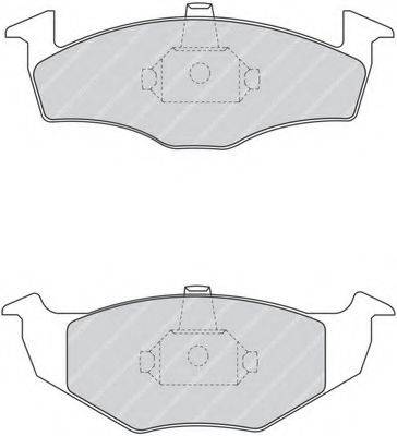 FERODO FDB1101 Комплект тормозных колодок, дисковый тормоз