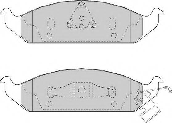 Комплект тормозных колодок, дисковый тормоз FERODO FDB1254