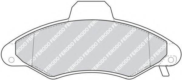 FERODO FDB1276 Комплект тормозных колодок, дисковый тормоз