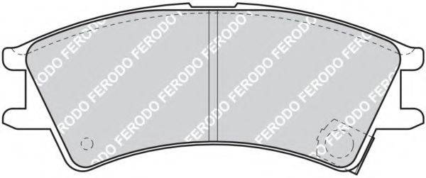 Комплект тормозных колодок, дисковый тормоз FERODO FDB1326