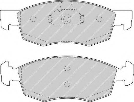 FERODO FDB1376 Комплект тормозных колодок, дисковый тормоз