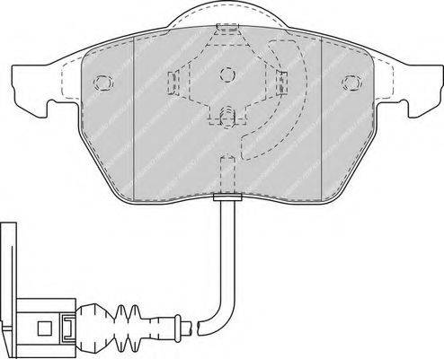Комплект тормозных колодок, дисковый тормоз FERODO FDB1463