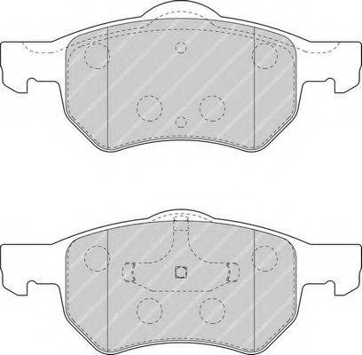 Комплект тормозных колодок, дисковый тормоз FERODO FDB1474