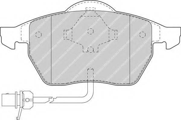 FERODO FDB1496 Комплект тормозных колодок, дисковый тормоз