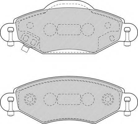 Комплект тормозных колодок, дисковый тормоз FERODO FDB1513