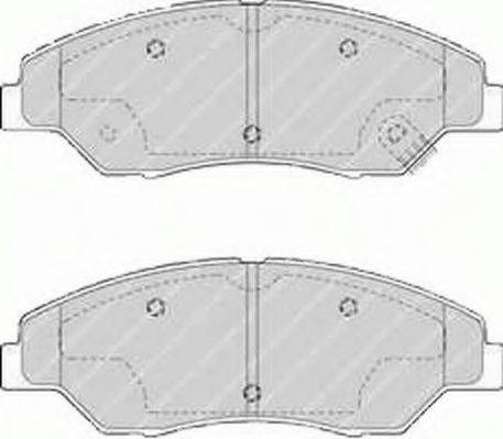 Комплект тормозных колодок, дисковый тормоз FERODO FDB1536