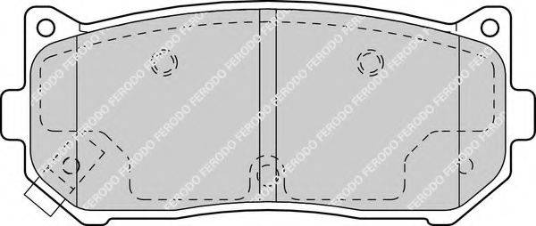 FERODO FDB1569 Комплект тормозных колодок, дисковый тормоз