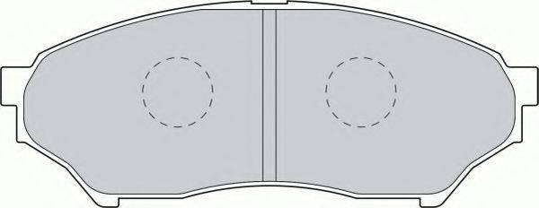 FERODO FDB1596 Комплект тормозных колодок, дисковый тормоз