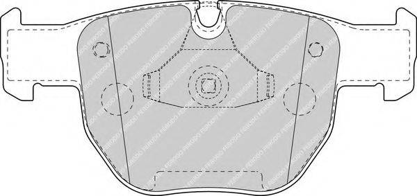 Комплект тормозных колодок, дисковый тормоз FERODO FDB1597