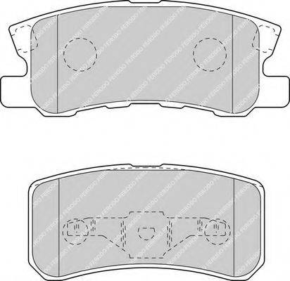 FERODO FDB1604 Комплект тормозных колодок, дисковый тормоз