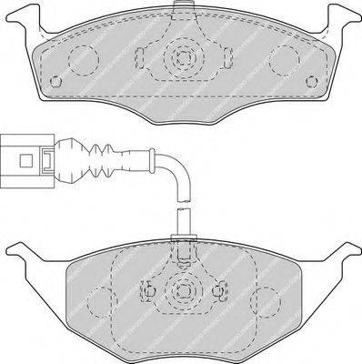 Комплект тормозных колодок, дисковый тормоз FERODO FDB1633