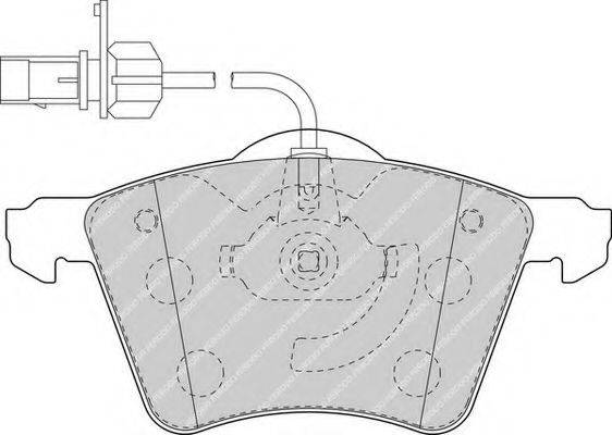 FERODO FDB1654 Комплект тормозных колодок, дисковый тормоз