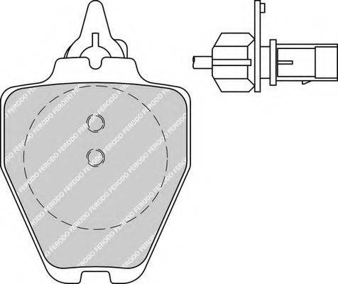 Комплект тормозных колодок, дисковый тормоз FERODO FDB1709