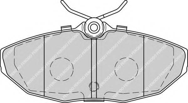 Комплект тормозных колодок, дисковый тормоз FERODO FDB1713