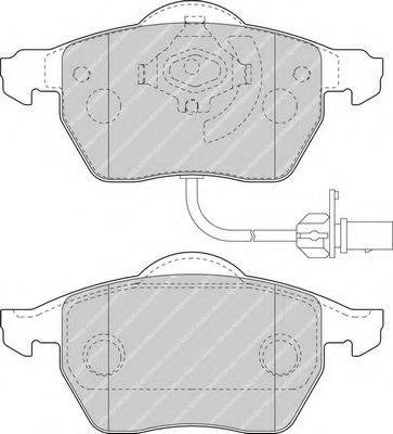 FERODO FDB1717 Комплект тормозных колодок, дисковый тормоз