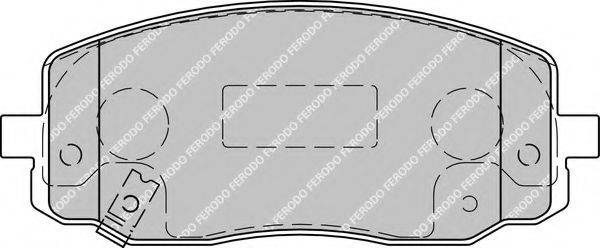 FERODO FDB1783 Комплект тормозных колодок, дисковый тормоз