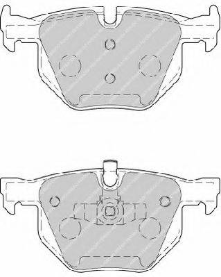 Комплект тормозных колодок, дисковый тормоз FERODO FDB1808