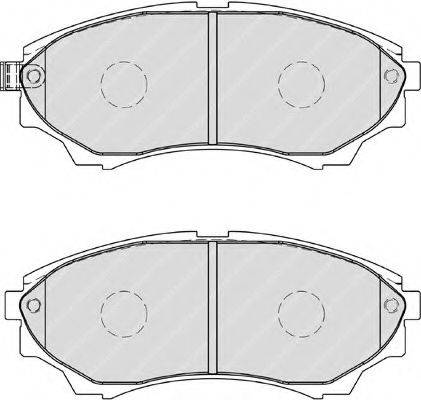 FERODO FDB1817 Комплект тормозных колодок, дисковый тормоз