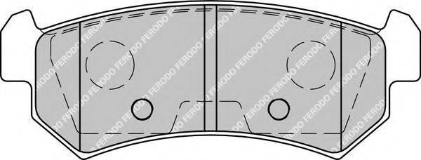 Комплект тормозных колодок, дисковый тормоз FERODO FDB1889