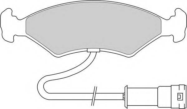 Комплект тормозных колодок, дисковый тормоз FERODO FDB212