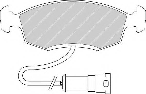 Комплект тормозных колодок, дисковый тормоз FERODO FDB276