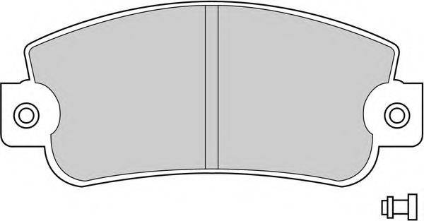 Комплект тормозных колодок, дисковый тормоз FERODO FDB346