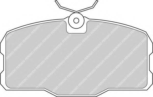 Комплект тормозных колодок, дисковый тормоз FERODO FDB354