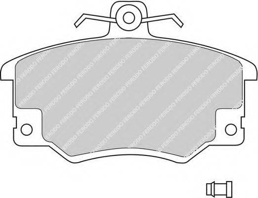 FERODO FDB370 Комплект тормозных колодок, дисковый тормоз