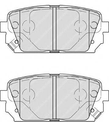 FERODO FDB4193 Комплект тормозных колодок, дисковый тормоз