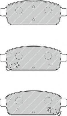 Комплект тормозных колодок, дисковый тормоз FERODO FDB4263