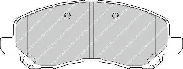 Комплект тормозных колодок, дисковый тормоз FERODO FDB4388
