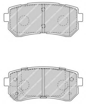 FERODO FDB4408 Комплект тормозных колодок, дисковый тормоз