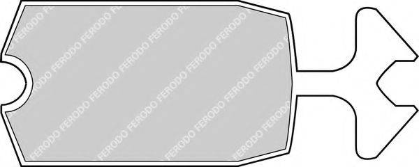 FERODO FDB57B Комплект тормозных колодок, дисковый тормоз