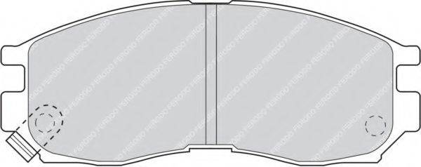 Комплект тормозных колодок, дисковый тормоз FERODO FDB764