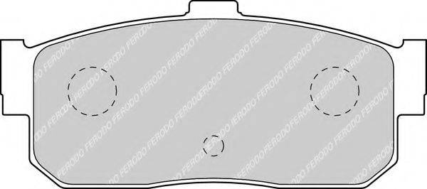 FERODO FDB796 Комплект тормозных колодок, дисковый тормоз