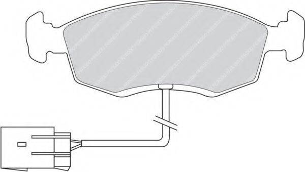 Комплект тормозных колодок, дисковый тормоз FERODO FDB846