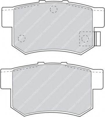 FERODO FDB956 Комплект тормозных колодок, дисковый тормоз