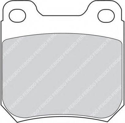 Комплект тормозных колодок, дисковый тормоз FERODO FDB973
