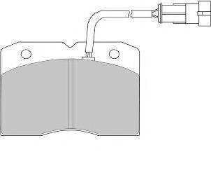 Комплект тормозных колодок, дисковый тормоз FERODO FVR1353