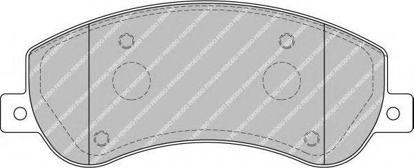 FERODO FVR1928 Комплект тормозных колодок, дисковый тормоз