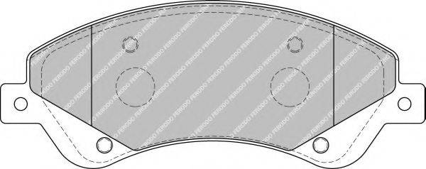 FERODO FVR1929 Комплект тормозных колодок, дисковый тормоз