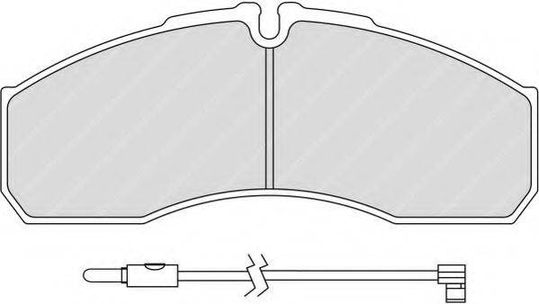 Комплект тормозных колодок, дисковый тормоз FERODO FVR1977