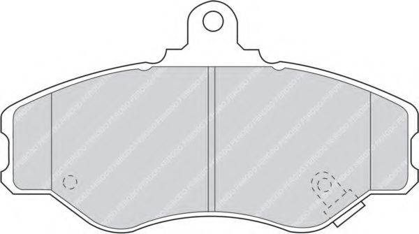 Комплект тормозных колодок, дисковый тормоз FERODO FSL1014
