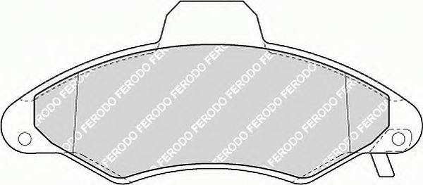 Комплект тормозных колодок, дисковый тормоз FERODO FSL1276