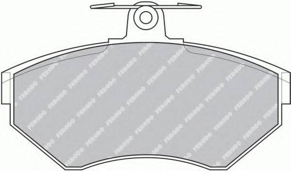Комплект тормозных колодок, дисковый тормоз FERODO FSL1289